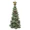 10" Glittered Christmas Tree Tabletop Decoration with Ornaments